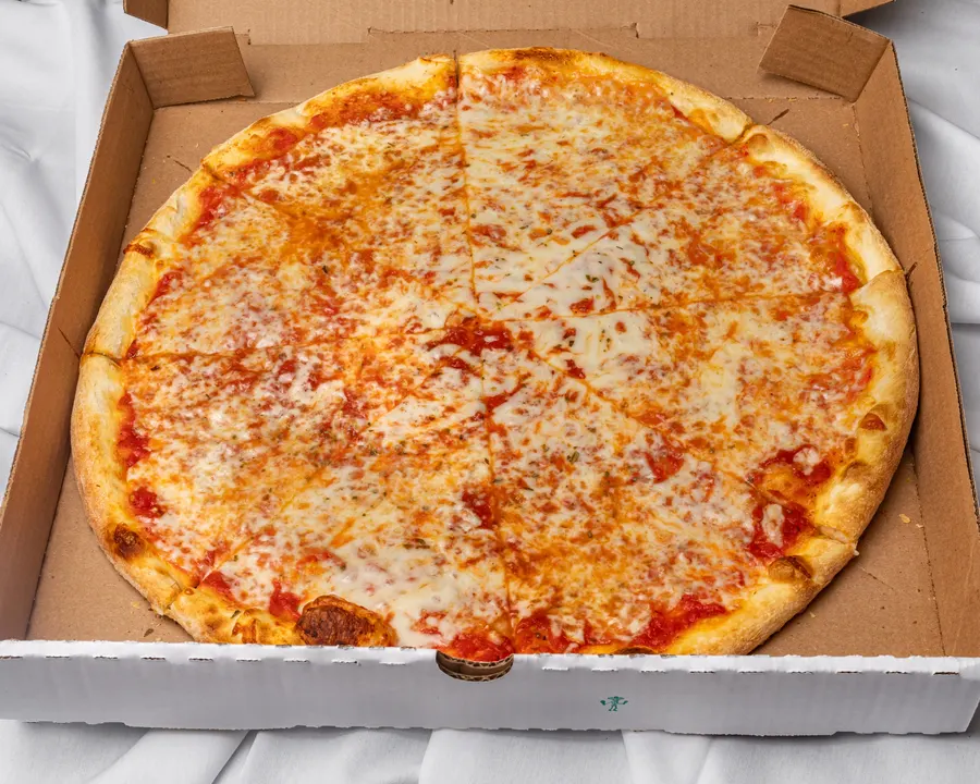 Cheese pizza at Little Italy