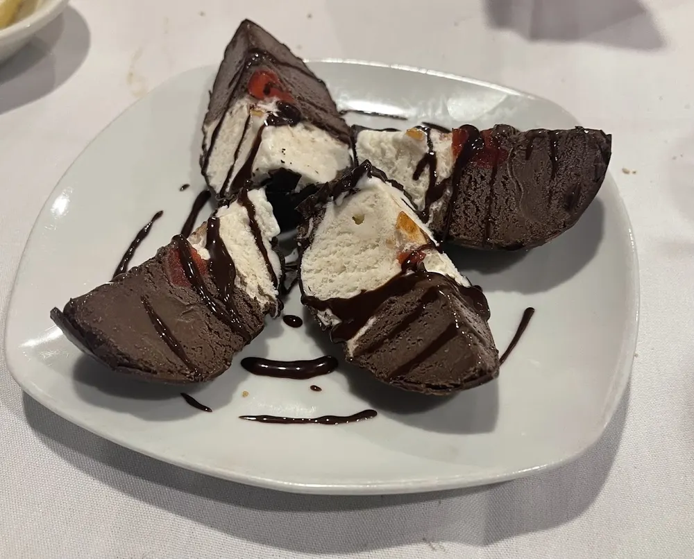 Tartufo gelato from Little Italy's gluten-free menu